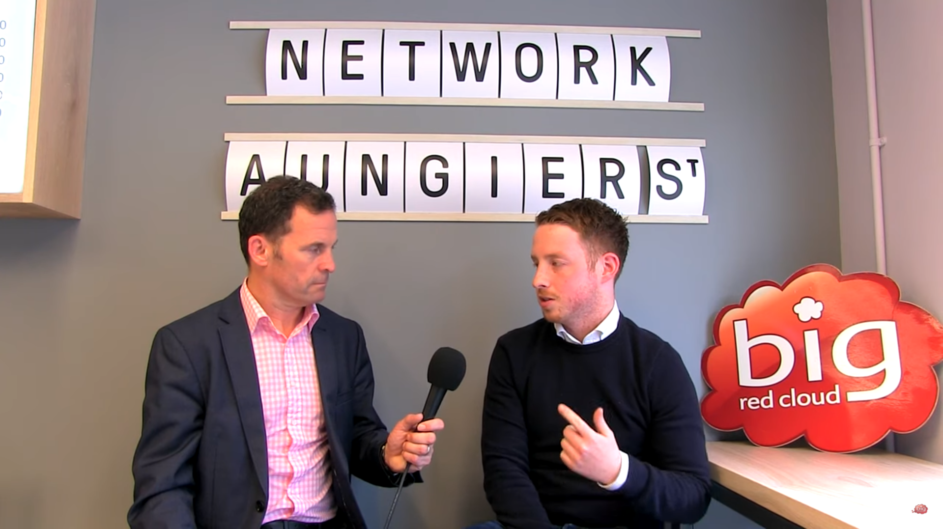 network augierst - 2 men talking