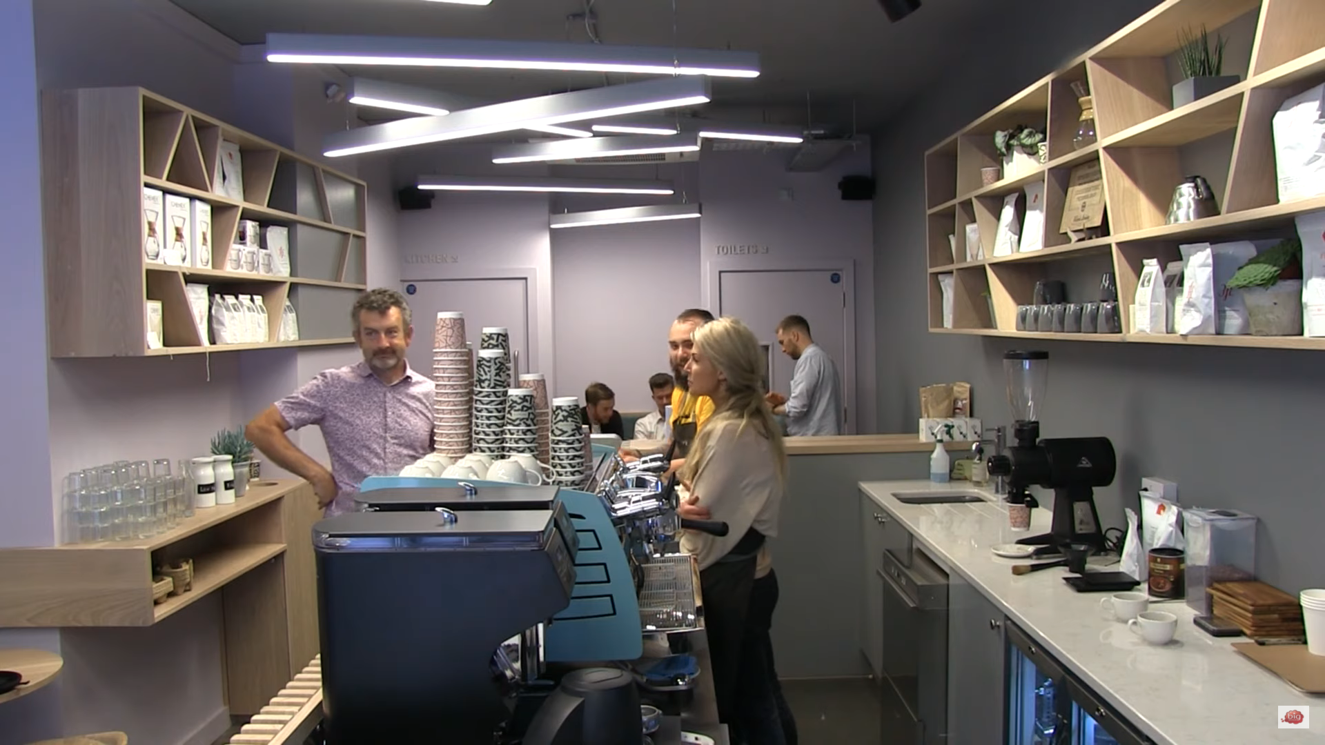 barista working at a coffee shop
